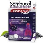 Black Elderberry Cold and Flu Relief Tablets, 30 Count