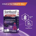 Black Elderberry Cold and Flu Relief Tablets, 30 Count