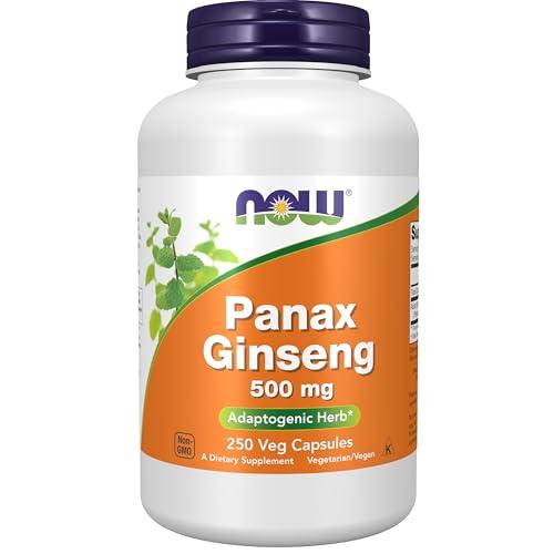 NOW Foods Panax Ginseng 500mg - 250 Veg Capsules