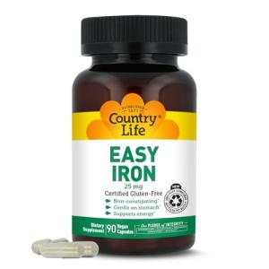Country Life Easy Iron Capsules - Gentle Vegan Support