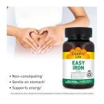 Country Life Easy Iron Capsules - Gentle Vegan Support