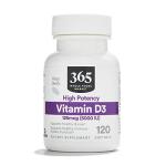 365 by Whole Foods Market, Vitamin D3 Softgels, 5000 IU, 120 CT