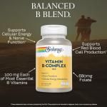 Solaray Super B Complex Vitamin Energy Support