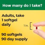 Nature Made B12 1000 mcg Energy Support Softgels