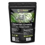 Go Nutra Siberian Ginseng - Eleuthero Root Powder | 4:1 Extract 4X Times Stronger | Supports Energy & Stamina | Natural & Adaptogenic | Eleutherococcus Senticosus | Non-GMO | 1lb (16 Ounce)
