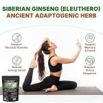 Go Nutra Siberian Ginseng - Eleuthero Root Powder | 4:1 Extract 4X Times Stronger | Supports Energy & Stamina | Natural & Adaptogenic | Eleutherococcus Senticosus | Non-GMO | 1lb (16 Ounce)