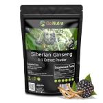 Go Nutra Siberian Ginseng - Eleuthero Root Powder | 4:1 Extract 4X Times Stronger | Supports Energy & Stamina | Natural & Adaptogenic | Eleutherococcus Senticosus | Non-GMO | 1lb (16 Ounce)