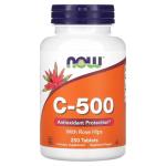 NOW Foods Supplements, Vitamin C-500 Calcium Ascorbate, Antioxidant Protection*, 250 Veg Capsules