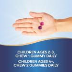 Nature’s Way Kids Growing Bones & Muscles, Calcium & Vitamin D, Ages 2+ Wildberry Flavor, 60 Gummies