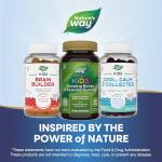 Nature’s Way Kids Growing Bones & Muscles, Calcium & Vitamin D, Ages 2+ Wildberry Flavor, 60 Gummies