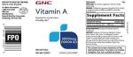 GNC Vitamin A 3000mcg for Vision & Skin