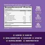 Airborne Elderberry + Zinc & Vitamin C Gummies For Adults, Immune Support Vitamin D & Zinc Gummies With Powerful Antioxidant Vitamins C D & E - 50 Gummies, Elderberry Flavor