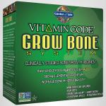 Garden of Life Calcium Supplement - Vitamin Code Grow Bone Made with Whole Foods, Strontium, Magnesium, K2 MK7, Vitamin D3 & C Plus Probiotics for Gut Health, 30 Day Supply