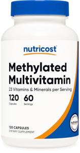 Nutricost Methylated Multivitamin 120 Capsules, 60 Servings - 23 Vitamin & Minerals Per Serving