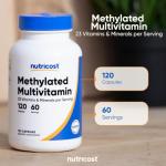 Nutricost Methylated Multivitamin 120 Capsules, 60 Servings - 23 Vitamin & Minerals Per Serving