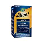 Nature's Way Alive! Men's Daily Ultra Multivitamin, High Potency Formula, Promotes Heart & Muscle Function*, with Methylated Vitamin B12, Gluten Free, 60 Tablets