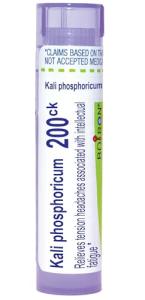 Boiron Kali Phosphoricum 200CK, Homeopathic Medicine for Headache, White, 80 Count
