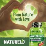 NATURELO Calcium Supplement - with Vitamin C, Vitamin D3, K2, and Calcium Magnesium Zinc for Bone Strength with Calcium 600mg - Plant-Based, 240 Vegetarian Capsules, Non-GMO, Soy & Gluten-Free