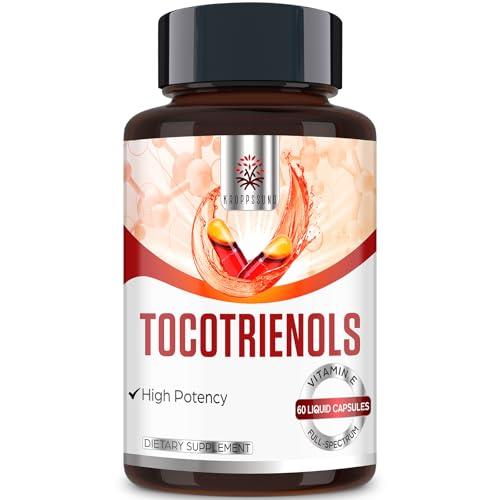 Tocotrienol Supplement Full Spectrum, Cutting-Edge Fusion Technology, Tocotrienol Vitamin E-Tocotrienols 800mg,Powerful Antioxidant,Cardiovascular,Highest Absorption Rate - 60 Liquid-Filled Capsules