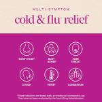 Nature's Way Cold + Flu Relief FastActives, Umcka, Homeopathic, Fever*, Sore Throat, Cough, Congestion, Phenylephrine Free, Non-Drowsy, Berry Flavored, 10 Packets (Packaging May Vary)