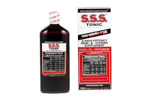 S.S.S. Tonic – High Potency Iron Supplement with B1, B2, B3 Vitamins – 20 fl oz Liquid Formula for Energy, Vitality & Wellness – Easy-to-Take, Iron-Rich, Made in USA, for Women & Men