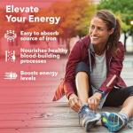 LifeSeasons Blood Nourish-R - Iron Deficiency Supplement - Supports Anemia, Fatigue & Dizziness - No Constipation - Blood Building - Iron, Beet Root, Alfalfa, Raspberry & Vitamin B-12-60 Capsules