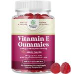 Natures Craft Vitamin E Gummies for Skin Care - High-Potency Vitamin E 400 IU Skin Supplement - Delicious & Easy-to-Take Supplement Promote Health Immune Support & Cellular Protection 90 Count