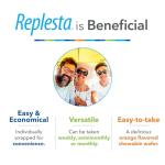 Replesta 50,000 IU Vitamin D3 Cholecalciferol, for Vitamin D Deficiency, Once-Weekly Chewable Wafer, Non-GMO, Natural Orange Flavor, 8 Count (Pack of 1)