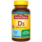 Nature Made Vitamin D3 2000 IU (50 mcg), Vitamin D Supplement for Bone, Teeth, Muscle and Immune Health Support, 90 Softgels, 90 Day Supply