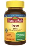 Nature Made Iron 65 mg 365 Tablets (325 mg Ferrous Sulfate), Dietary Supplement for Red Blood Cell Support, 365 Tablets, 365 Day Supply- Bundled with nalkotSupliments Guide