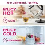 LULUTOX Detox Tea - Herbal Blend with Dandelion, Ginseng, and Ginger - Supports A Healthy Weight, Digestive Health - Vegan, All Natural, Laxative-Free - Peach Flavor (28 Servings)