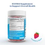 BeLive Vitamin D3 Gummies with B12 Vitamins - 60 Ct I Immune Support Gummies with Vegan Vitamin B12 & D3, Provides Enhanced Bone & Muscle Strength, Hearth Health and Energy - Strawberry Flavor
