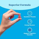 BeLive Vitamin D3 Gummies with B12 Vitamins - 60 Ct I Immune Support Gummies with Vegan Vitamin B12 & D3, Provides Enhanced Bone & Muscle Strength, Hearth Health and Energy - Strawberry Flavor