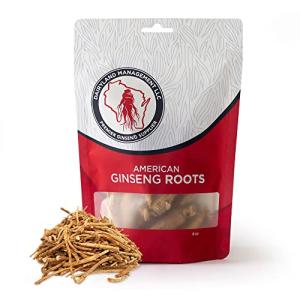 Dairyland American Ginseng Roots Prongs - 8 oz Pack of Wisconsin Ginseng Root - Authentic American Ginseng Prong - Non-GMO, Gluten Free Whole Ginseng - Use This Herbal Supplement in Soup, Tea, Congee