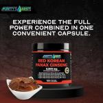 Purity’s Best Red Korean Panax Ginseng – 8500 mg Equivalent per Serving – 5% Ginsenosides – Herbal Supplement – 120 Veggie Capsules