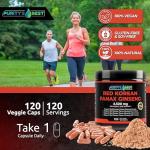 Purity’s Best Red Korean Panax Ginseng – 8500 mg Equivalent per Serving – 5% Ginsenosides – Herbal Supplement – 120 Veggie Capsules