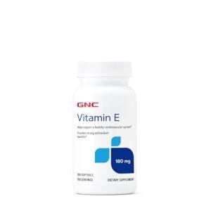 GNC Vitamin E 200mg Supplement, Supports a Healthy Cardiovascular System, 100 Servings