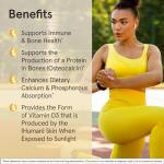 Jarrow Formulas Vitamin D3 62.5 mcg (2,500 IU) - 100 Servings (Softgels) - Bone Health, Immune Support & Calcium Metabolism Support - Vitamin D Supplement - D3 Vitamins - 2500 Vitamin D - Gluten Free