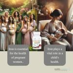 KAPPA NUTRITION Iron 26mg, Vitamin C & Orange 150mg, Folate 667mcg DFE, Vitamin B12, Beetroot, Brewers Yeast, Broccoli & MCT Oil 9 in 1 Advanced Complex (60 Capsules)