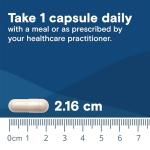 Bariatric Fusion Iron Supplement 60mg with Vitamin C | Easy to Swallow Capsule | Ferrous Fumarate Vitamins for Women and Men | Gluten, Dairy and Soy Free | Non-GMO | 60 Count