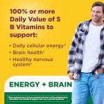 Nature Made Vitamin B Complex Gummies, 5 B Vitamins for Energy and Brain Support, 60 Pectin Based Gummies, 60 Day Supply