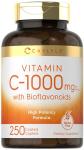 Carlyle Vitamin C 1000mg | with Rose Hips and Citrus Bioflavonoids | 250 Caplets | Vegetarian, Non-GMO, Gluten Free Supplement