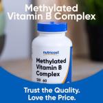Nutricost Methylated Vitamin B Complex 120 Capsules - (60 Servings) Gluten-Free