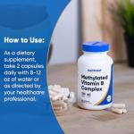 Nutricost Methylated Vitamin B Complex 120 Capsules - (60 Servings) Gluten-Free