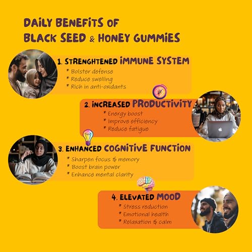 Black Seed Honey Gummies - Immune & Energy Boost