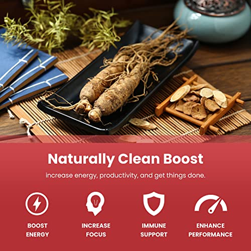 120 Vegan Capsules of NutraChamps Red Ginseng