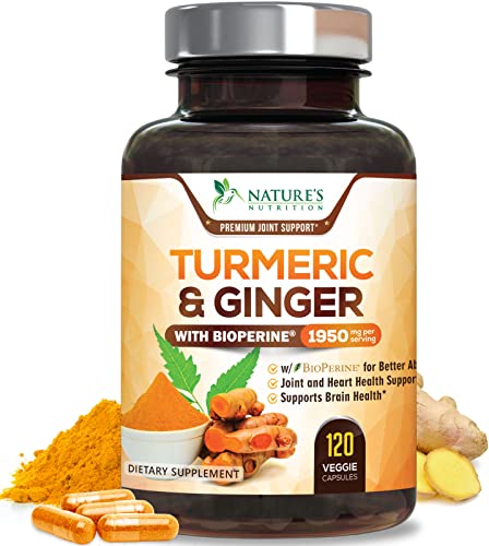 Turmeric Curcumin with BioPerine & Ginger Capsules
