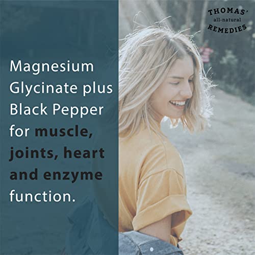 Magnesium Glycinate Supplements for Muscle Support - 60 Caps