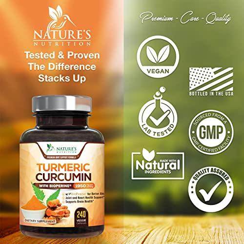 Turmeric Curcumin with BioPerine - 240 Capsules