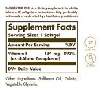 Solgar Natural Vitamin E 200 IU Softgels 100ct